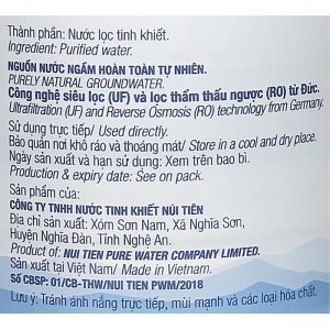 Nước tinh khiết TH True Water 350ml (24 chai/thùng) 6